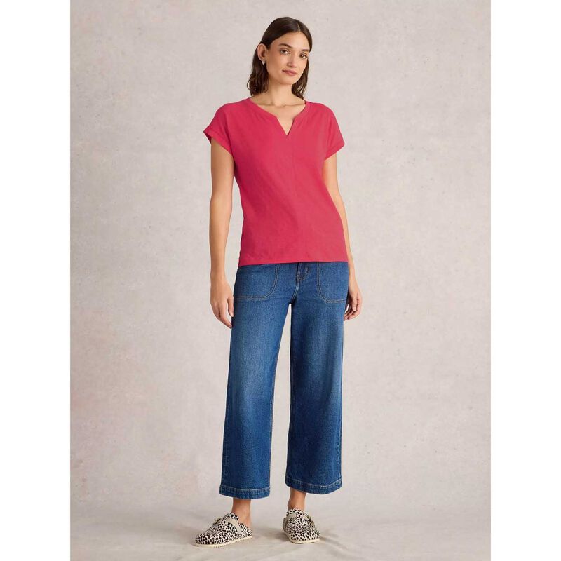 White Stuff Nelly Notch Neck Tee image number 3